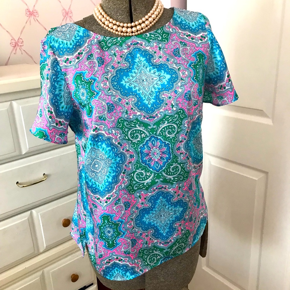 Talbots dress shirt, fluttery sleeves